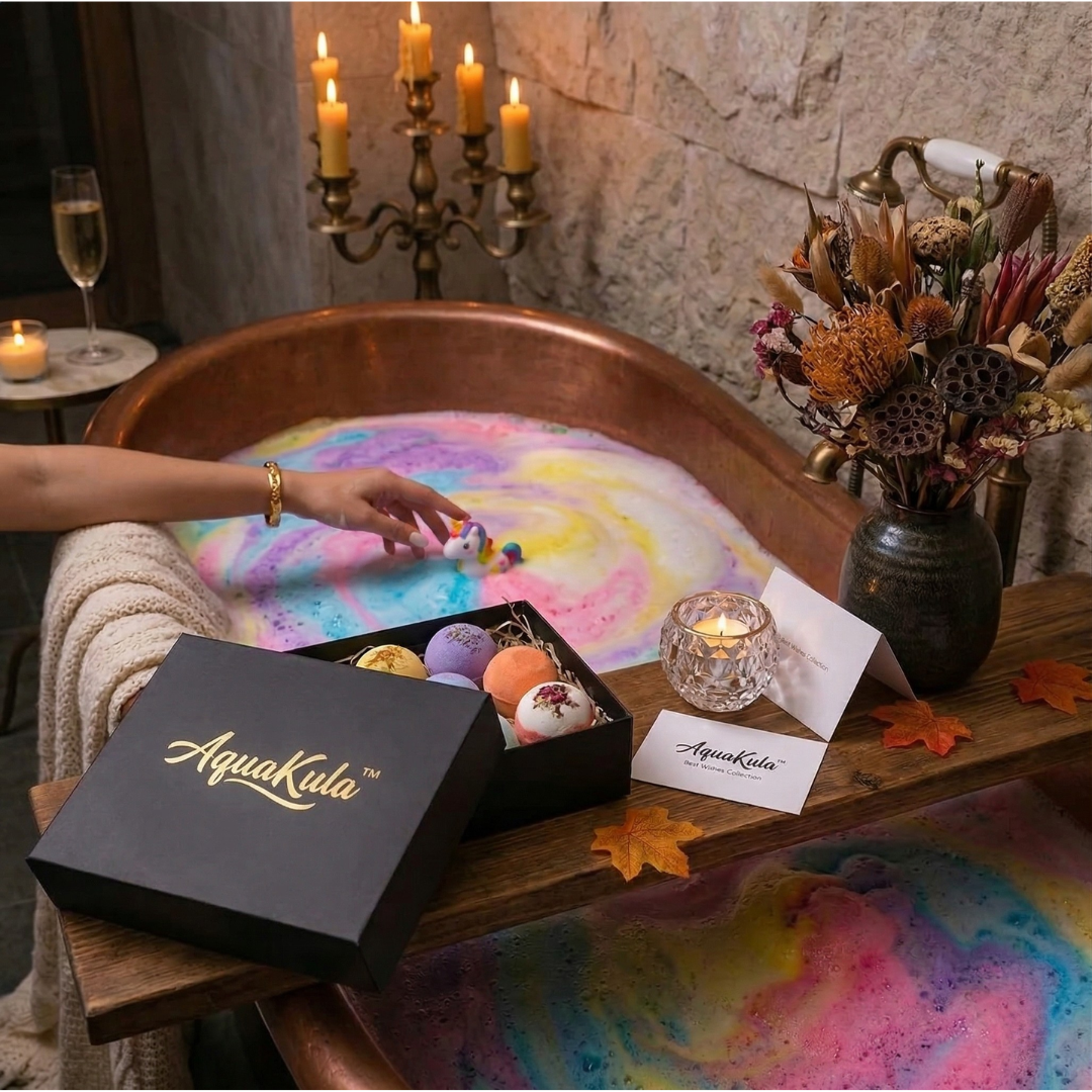 AquaKula™ – Barevné koupelové kuličky (12 ks)